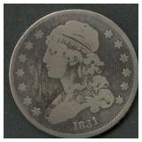 1831 Capped Bust Quarter