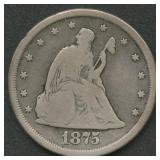 1875-CC Twenty Cent Piece