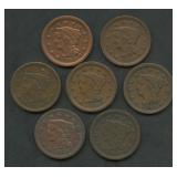 7- 1849 Braided Hair Large Cents