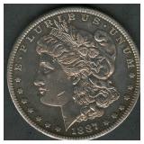 1887-S Morgan Silver Dollar