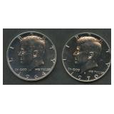 1964 and 1970-S Proof Silver Kennedy Halves