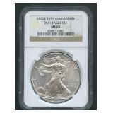 2011 ASE Silver Eagle NGC MS 69