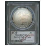 2014-P Baseball HOF Silver $1 PCGS PR70 DCAM