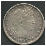 1898 Liberty Head Barber Quarter