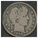 1896-O Liberty Head Barber Quarter