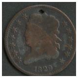 1829 Classic Head Half Cent