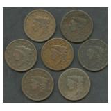 7- 1837 Coronet Head Large Cents