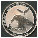 2018 Australia $1 Wedge-Tailed Eagle .999 Silver