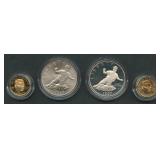 1997 Jackie Robinson 50th Commem 4-Coin Set