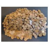 1000 Wheat Cents Mixed Dates and Mint Marks