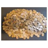 1000 Wheat Cents Mixed Dates and Mint Marks