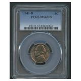 1941-D Jefferson Nickel PCGS MS 67 FS