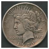 1921 Peace Silver Dollar