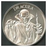 2021 Dracula Intaglio Mint .999 Silver Round 1 ozt
