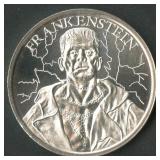 2020 Frankenstein Intaglio Mint .999 Silver 1 ozt