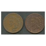 1872 and 1874 Indian Head Cents