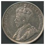 1936 Canada George V Dollar .800 Silver 23.33g