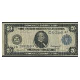 1914 $20 Fed Rserve Note Philly FR-975