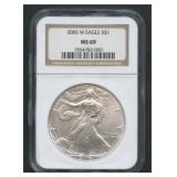 2006-W ASE Silver Eagle NGC MS 69