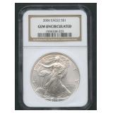 2006 ASE Silver Eagle NGC Gem Uncirculated