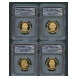 4- 2007-S Presidential Dollars ICG PR70 DCAM
