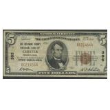 1929 $5 National Bank Note Ty1 Chester, PA