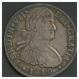 1810 Mexico Ferdinand VII 8 Reales .903 Silver