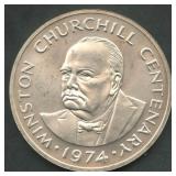 1974 Turks & Caicos Is. 20 Crowns .925 Silver