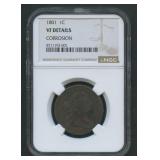 1801 Draped Bust Large Cent NGC VF Details