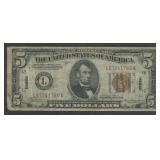 1934A $5 Federal Reserve Note Hawaii FR-2302