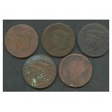 5- Mixed Large Cents