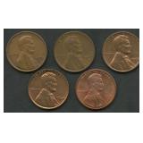 5-  Mixed Lincoln Head Cents Doubled Dies