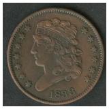 1833 Classic Head Half Cent