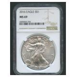 2016 ASE Silver Eagle NGC MS 69