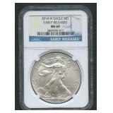 2014-W ASE Silver Eagle NGC MS 69