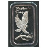 Father's Day 2000 .999 Silver Bar 1ozt