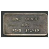 Bache .999 Silver Bar 1 ozt