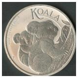 2023 Australia $1 Koala .999 Silver Round 1 ozt