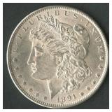 1891-S Morgan Silver Dollar