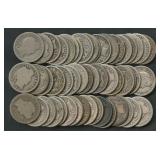Roll of Barber Head Dimes