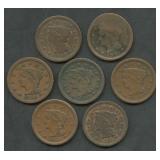 7- 1849 Braided Hair Large Cents