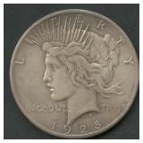 1928 Peace Silver Dollar