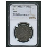 1828 Capped Bust Half Dollar O-115 NGC XF 45