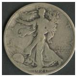1921-S Walking Liberty Half Dollar