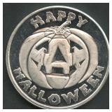Happy Halloween .999 Silver Round 1 ozt