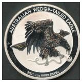2021 AUS $1 Wedge-Tailed Eagle .999 Silver 1 ozt