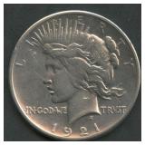 1921 Peace Silver Dollar