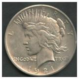1921 Peace Silver Dollar