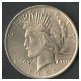 1924 Peace Silver Dollar
