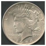 1924 Peace Silver Dollar